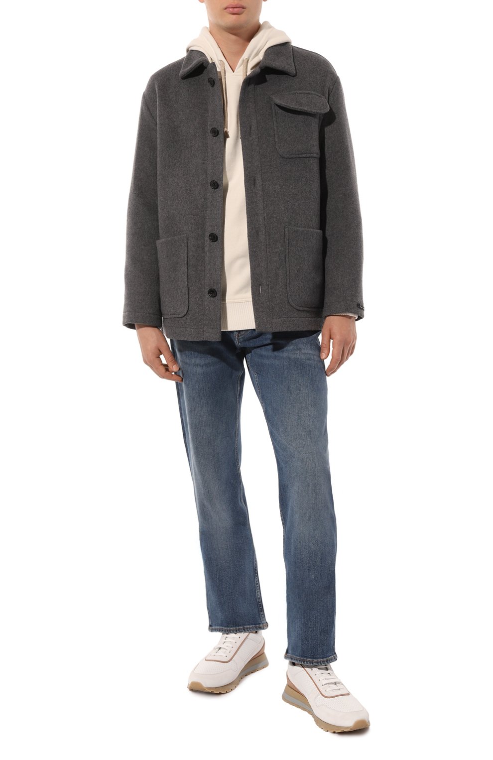 Кожаные кроссовки olimpo BRUNELLO CUCINELLI, арт. MZUKVB2161, фото 2