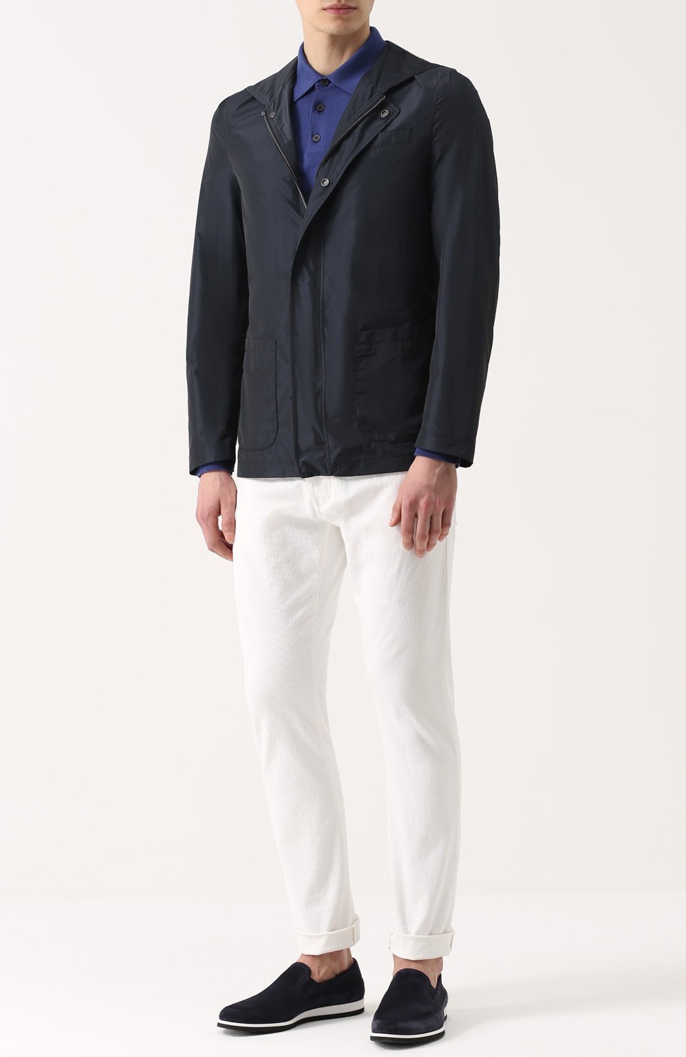 Куртка с добавлением шелка на молнии с капюшоном KITON, арт. UW0210/7N76, фото 2