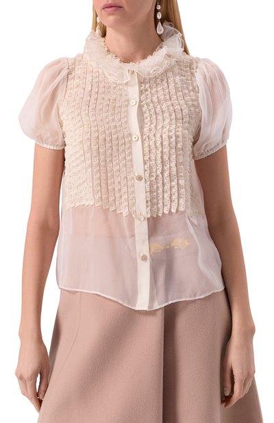 Шелковая блузка VALENTINO, арт. 6B3AA0A52UP, фото 3