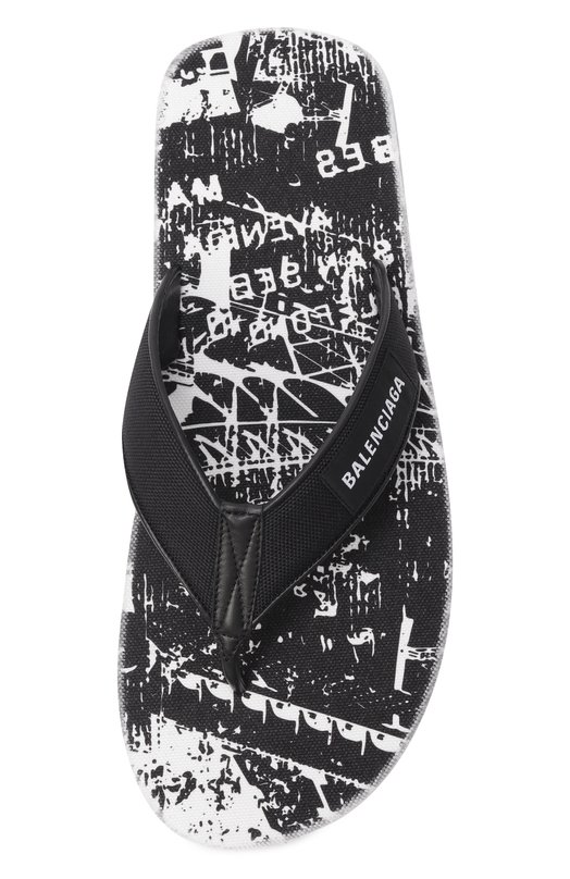 Текстильные шлепанцы Sunset Balenciaga 841422/W14S2 Чёрный  841422/W14S2 Фото 6