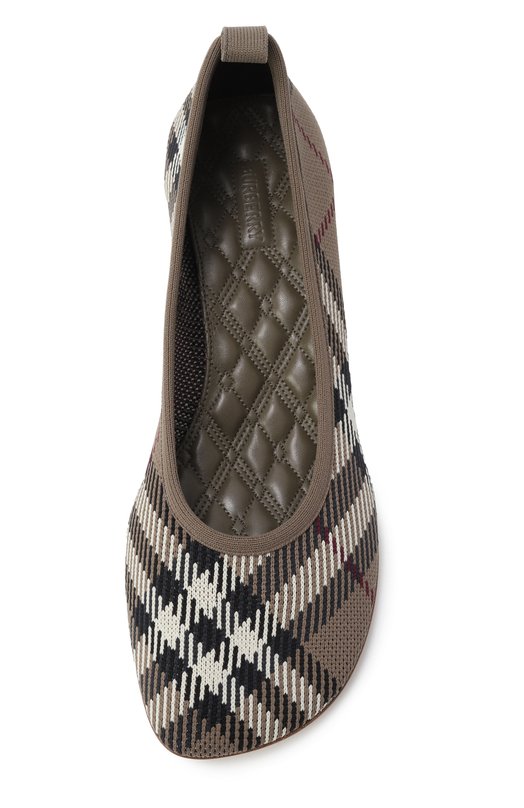 Текстильные туфли Baby 45 Burberry 8102595 Хаки  8102595 Фото 6