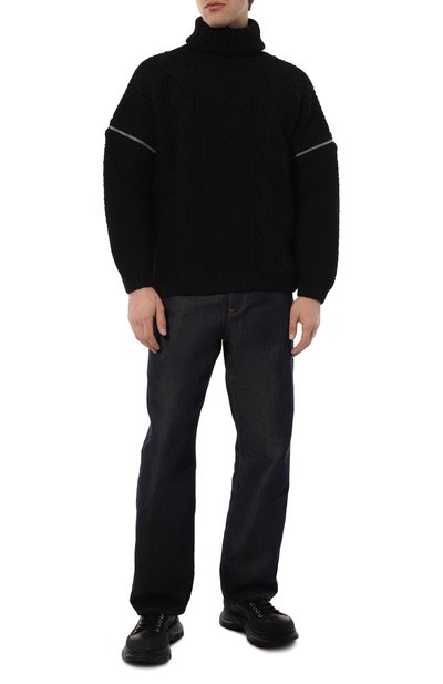 Кожаные ботинки tread slick ALEXANDER MCQUEEN черного цвета по цене 84400 руб., арт. 705662/WHZ621081, фото 2 Кожаные ботинки tread slick ALEXANDER MCQUEEN, арт. 705662/WHZ621081, фото 2