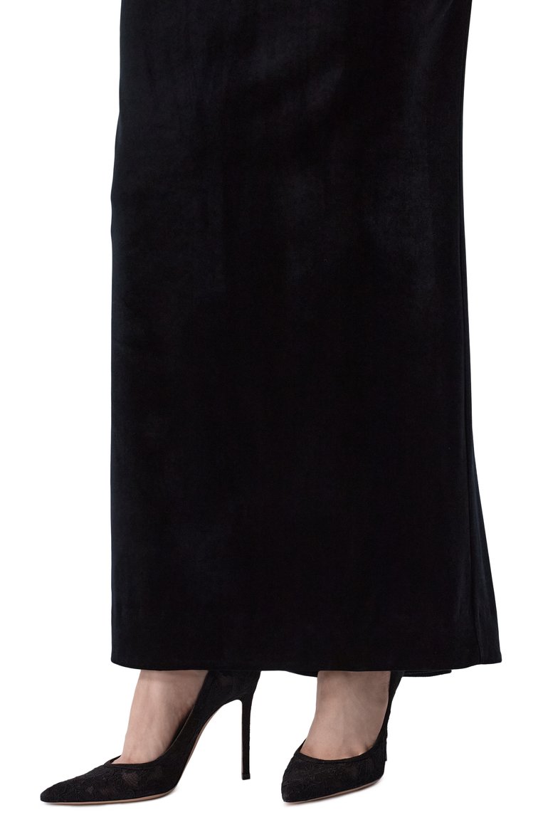 Женские текстильные туфли claudia 105 GIANVITO ROSSI черного цвета, арт. G22315.15RIC.LRMNENN | Фото 3 (Драгоценные камни: Проставлено; Подошва: Плоская; Материал сплава: Проставлено; Материал внутренний: Натуральная кожа; Каблук высота: Высокий; Материал внешний: Текстиль; Каблук тип: Шпилька)