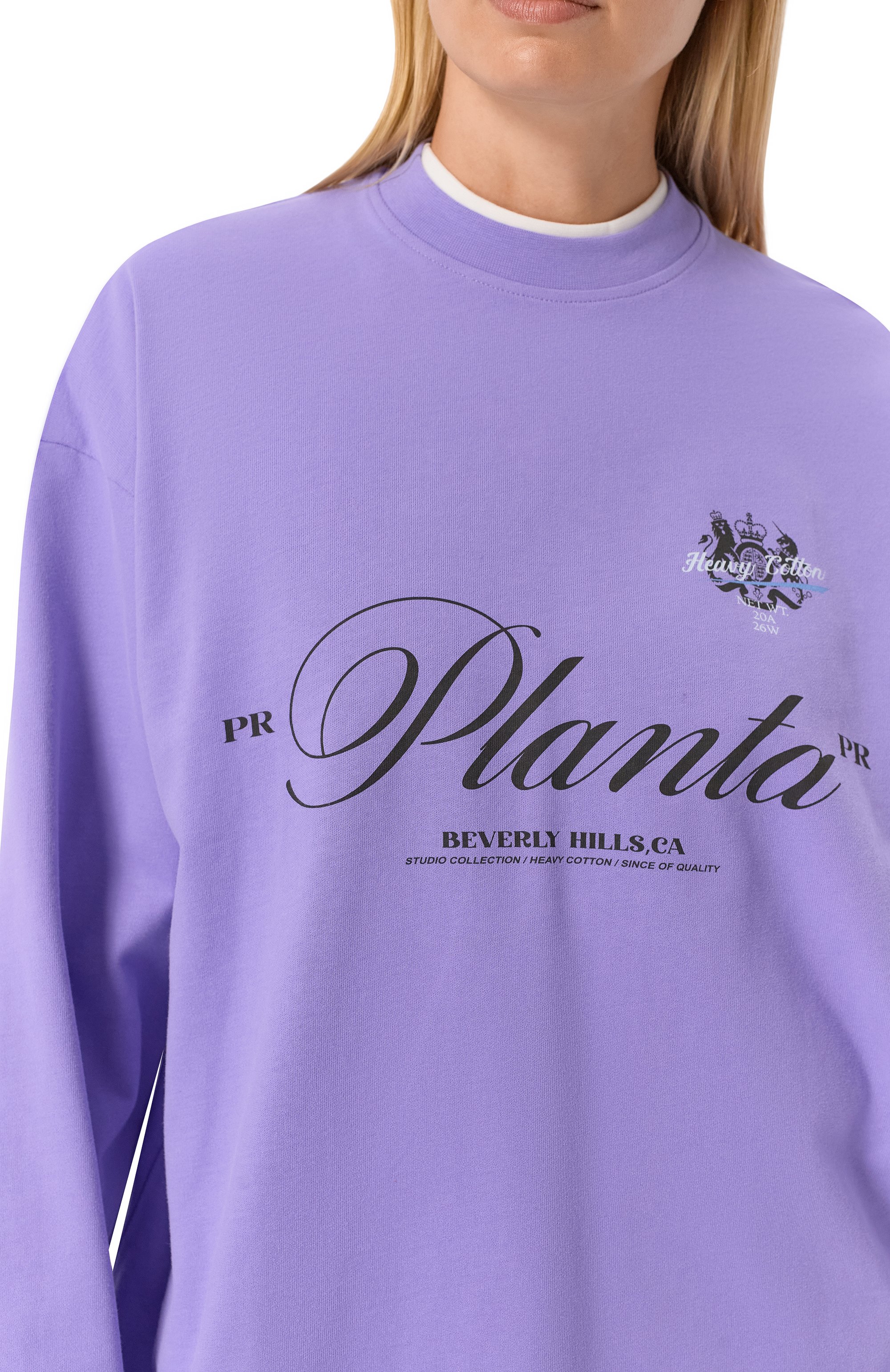 Хлопковый лонгслив PLANTA ROSA, арт. PR/L02.1/COMPLEXITY/220VELVET, фото 8