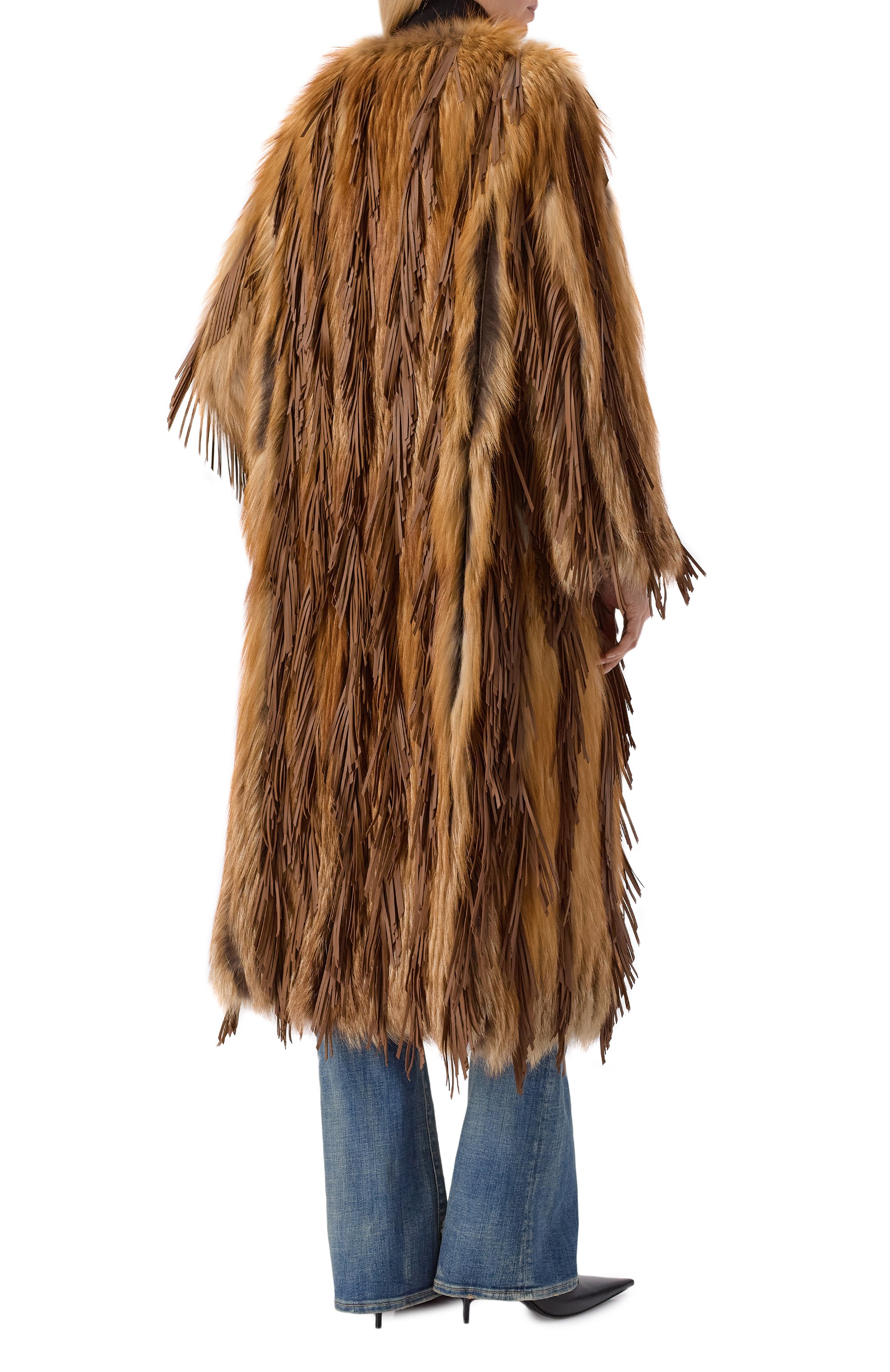 Шуба из песца YVES SALOMON, арт. M31820/RDGC, фото 4