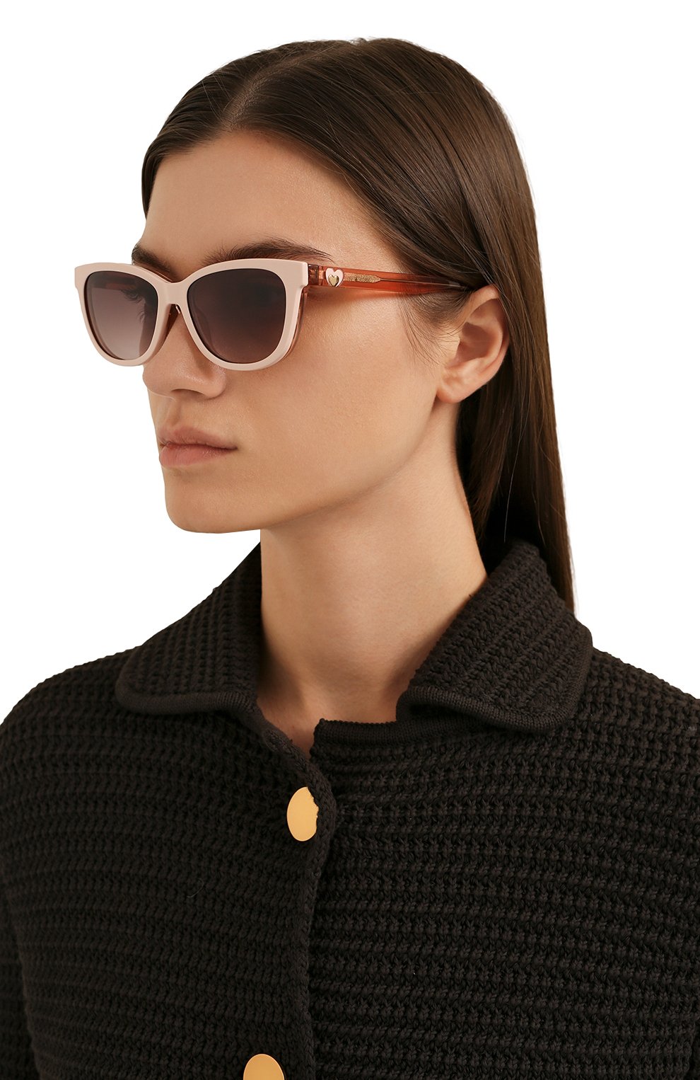 Солнцезащитные очки MOSCHINO розового цвета по цене 15700 руб., арт. M0L052/CS NG3, фото 2 Солнцезащитные очки MOSCHINO, арт. M0L052/CS NG3, фото 2