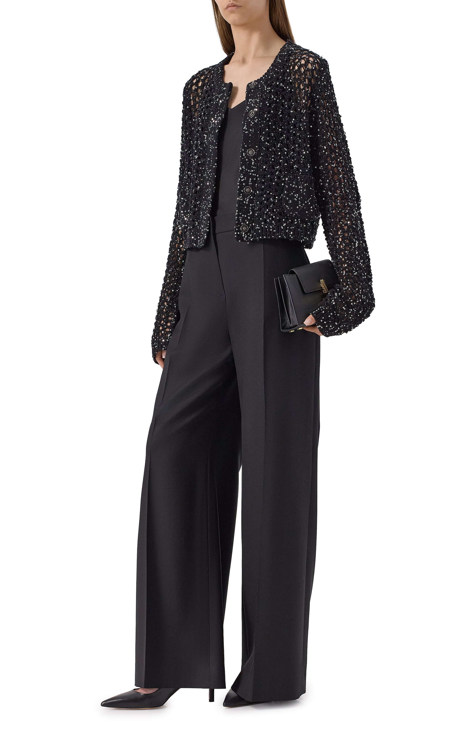 Хлопковый кардиган с отделкой пайетками PERVERT, арт. PE25/CR01/60-02, фото 2