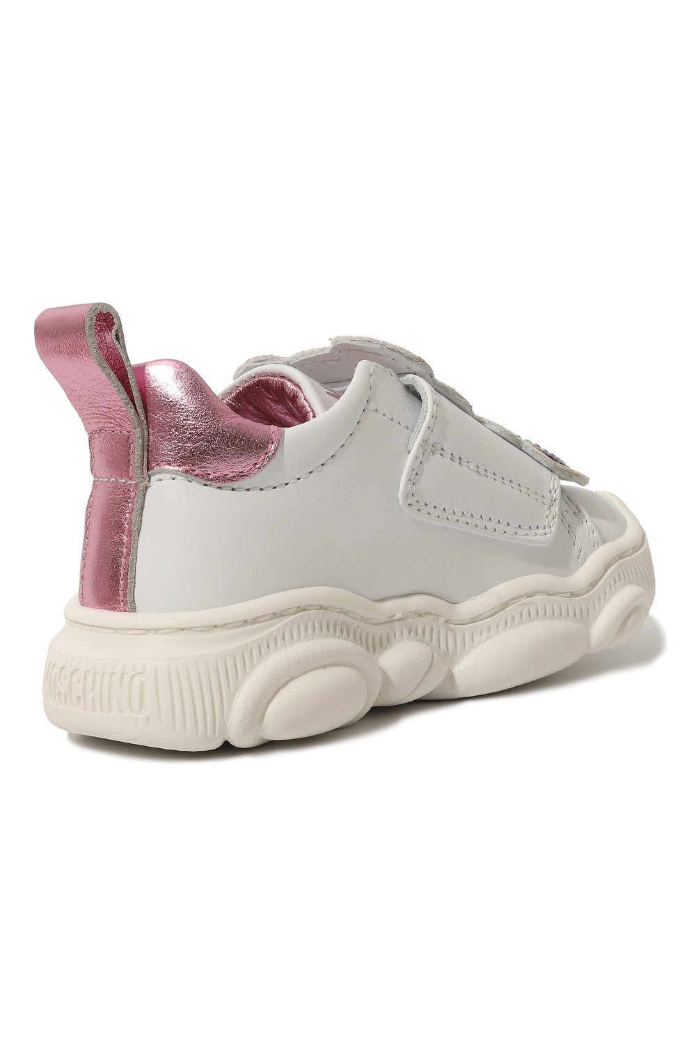 Кожаные кеды MOSCHINO, арт. 77367/VAR01/18-27, фото 3