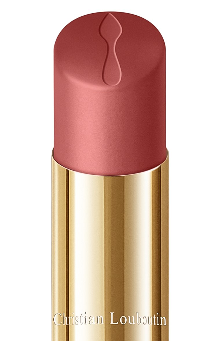 Матовая помада для губ rouge stiletto lumi matte, оттенок peach cabaret 013l (2g) CHRISTIAN LOUBOUTIN  цвета, арт. 8435415077767 | Фото 3 (Нос: Не проставлено; Региональные ограничения белый список (Axapta Mercury): Не проставлено; Финишное покрытие: Матовый)