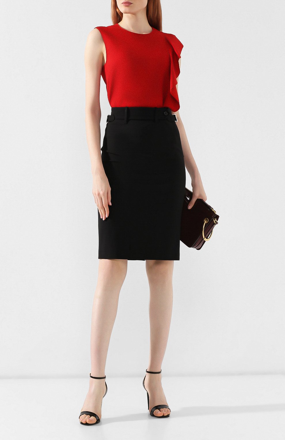 Юбка из смеси вискозы и шерсти REDVALENTINO, арт. SR3RAB60/WBP, фото 2