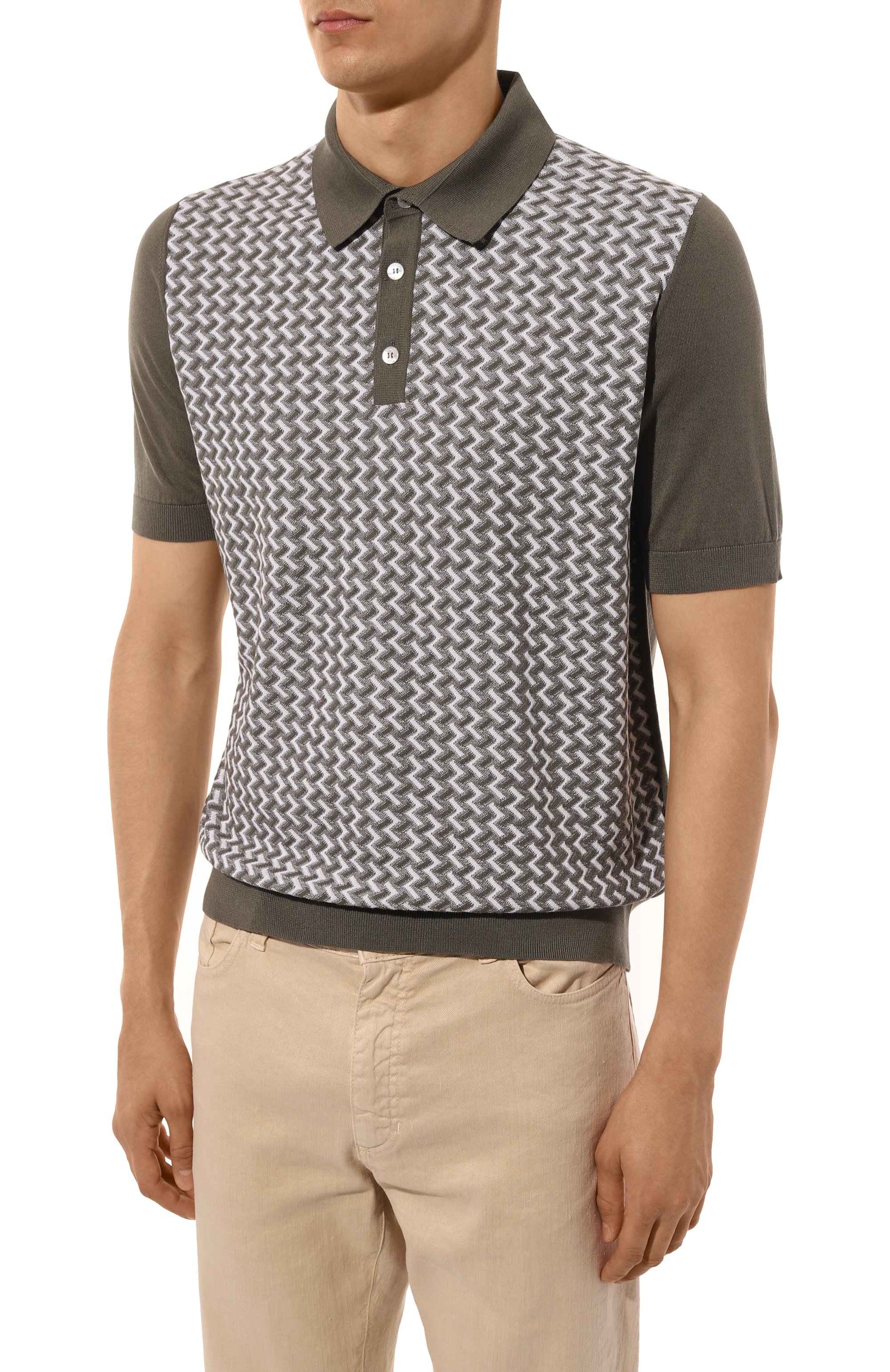 Поло из шелка и хлопка ZILLI, арт. KBP002M0145VMEXC0, фото 3