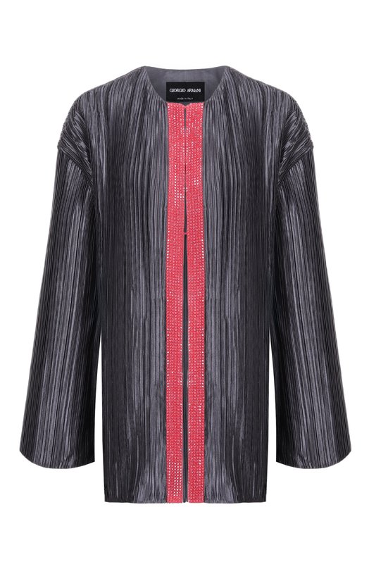 Жакет с отделкой стразами Giorgio Armani GW002505/AF24543 Серый GW002505/AF24543