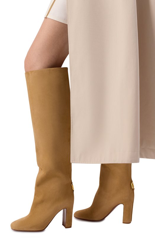 Замшевые сапоги Jackie New 90 Dolce & Gabbana CU1218/A1275 Бежевый  CU1218/A1275 Фото 2