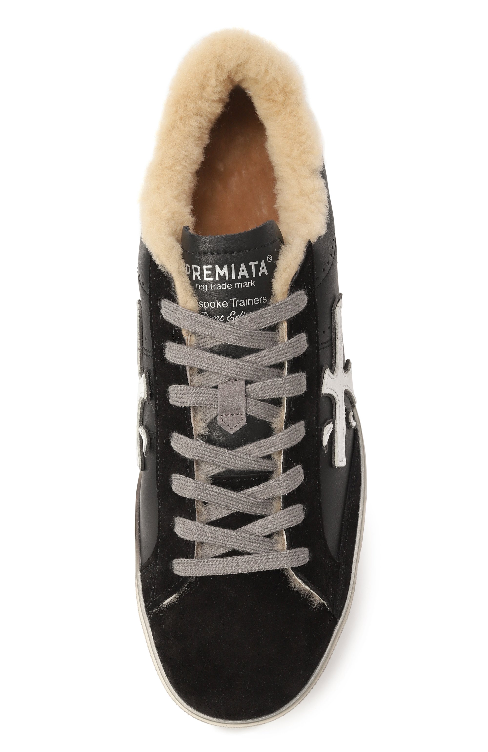 Комбинированные кеды steven PREMIATA черного цвета по цене 37000 руб., арт. STEVEN/VAR 5439M, фото 6 Комбинированные кеды steven PREMIATA, арт. STEVEN/VAR 5439M, фото 6