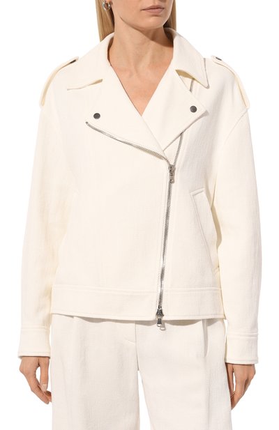 Куртка из хлопка и льна BRUNELLO CUCINELLI, арт. MH5712843, фото 3