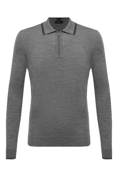 Мужская поло из шерсти и шелка ZILLI, арт. KZP001M0230VSPN00