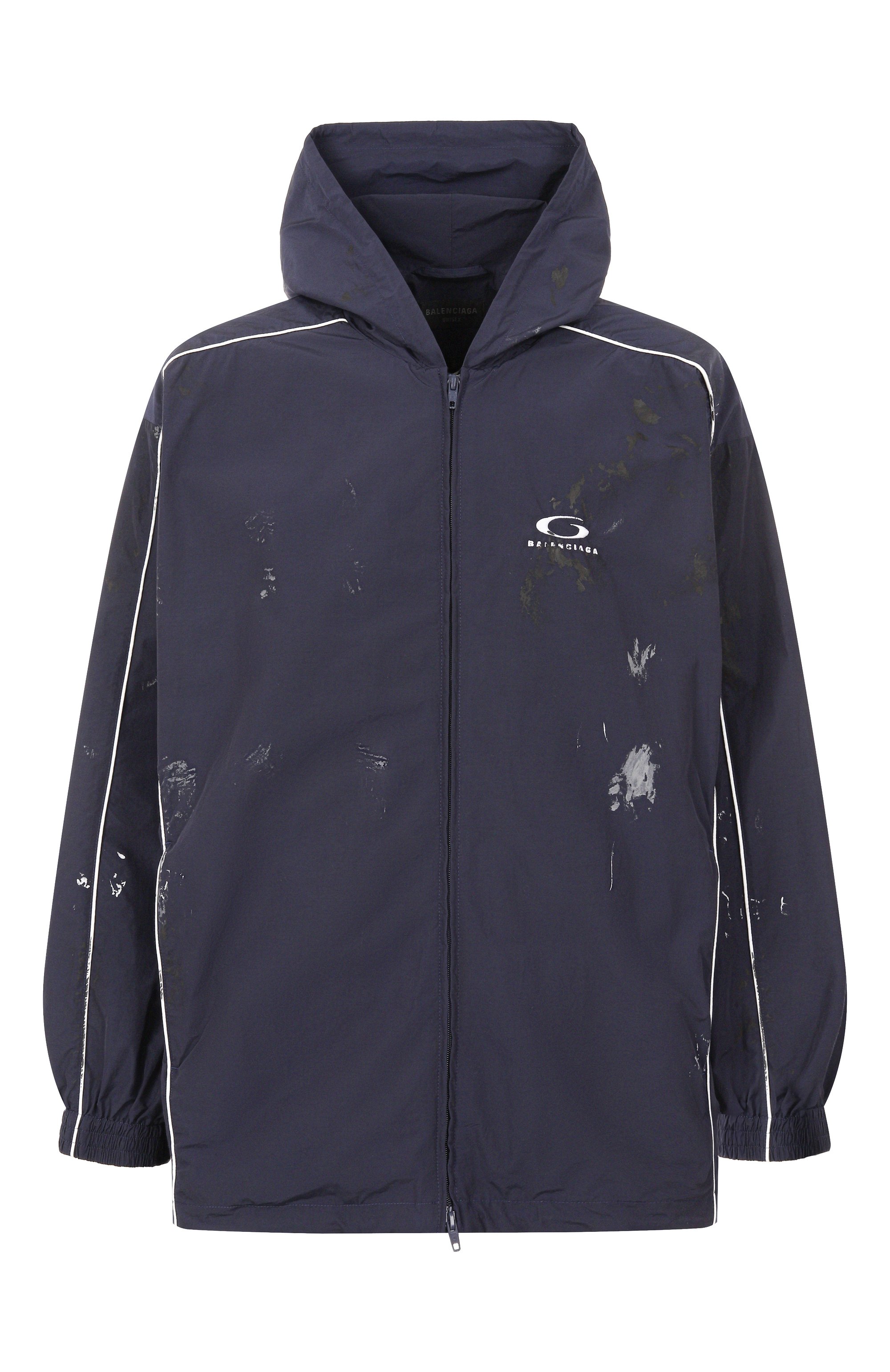 Куртка BALENCIAGA темно-синего цвета по цене 299000 руб., арт. 814394/TPQ38, фото 1 Куртка BALENCIAGA, арт. 814394/TPQ38, фото 1