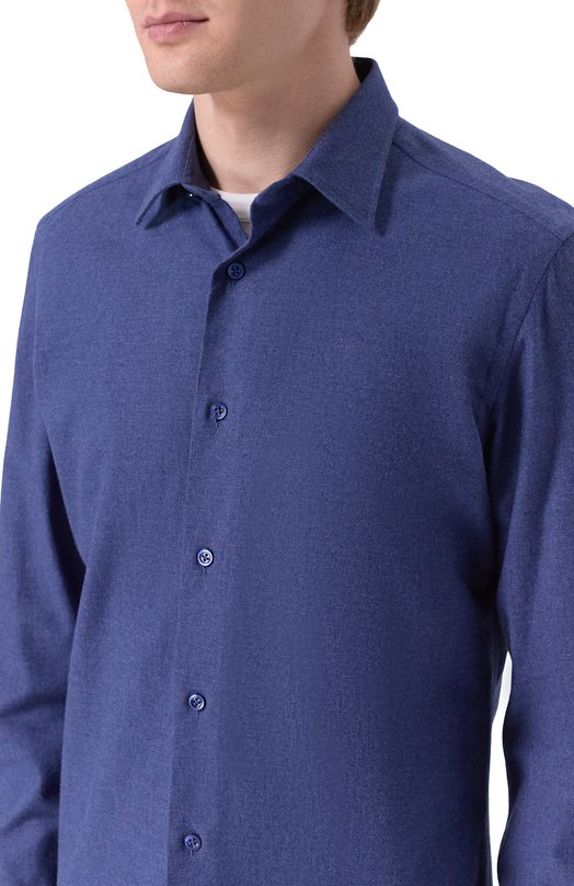 Хлопковая сорочка Giampaolo 908/TS43295 Синий  908/TS43295 Фото 5