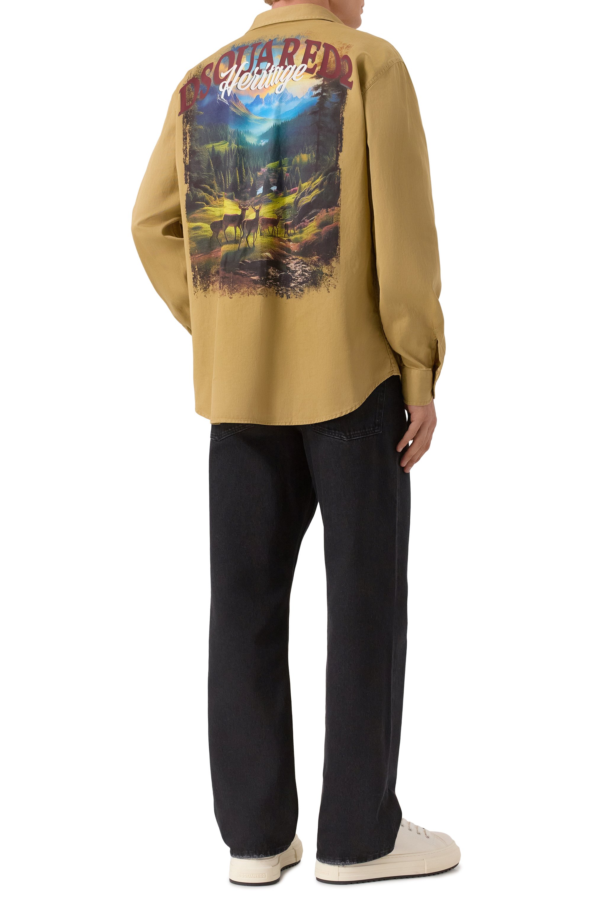 Хлопковая рубашка DSQUARED2, арт. S74DM0954/D35305, фото 2