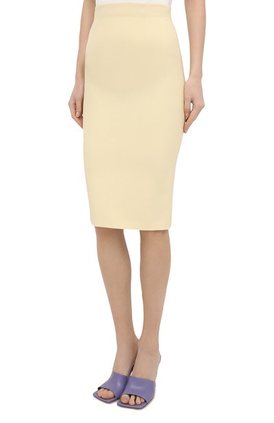 Юбка ALEXANDER MCQUEEN желтого цвета по цене 77150 руб., арт. 584714/QJAAA, фото 3 Юбка ALEXANDER MCQUEEN, арт. 584714/QJAAA, фото 3