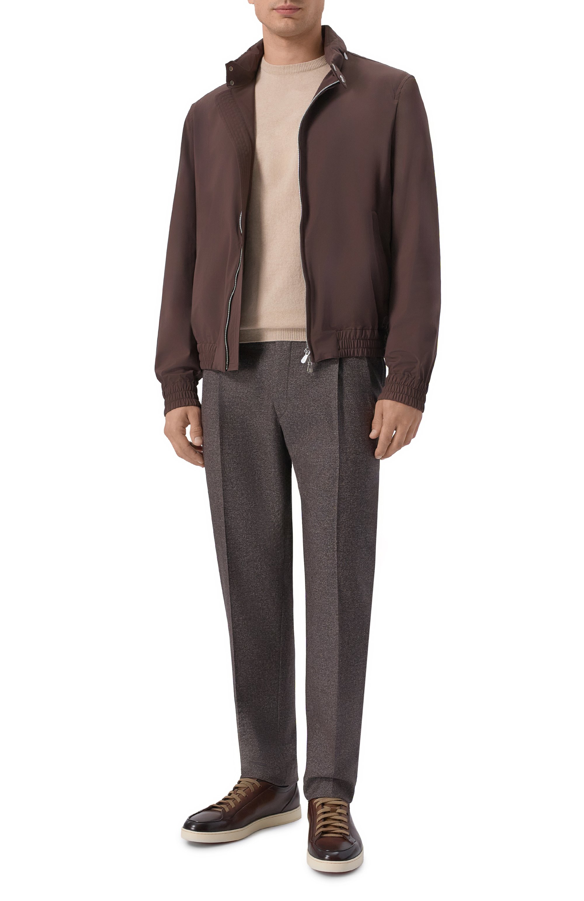 Брюки из шерсти и хлопка CORNELIANI, арт. 284L21/2A18216, фото 2