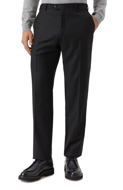 Брюки из шерсти и кашемира BRIONI черного цвета по цене 158000 руб., арт. RPC60M/0CA90, фото 3 Брюки из шерсти и кашемира BRIONI, арт. RPC60M/0CA90, фото 3