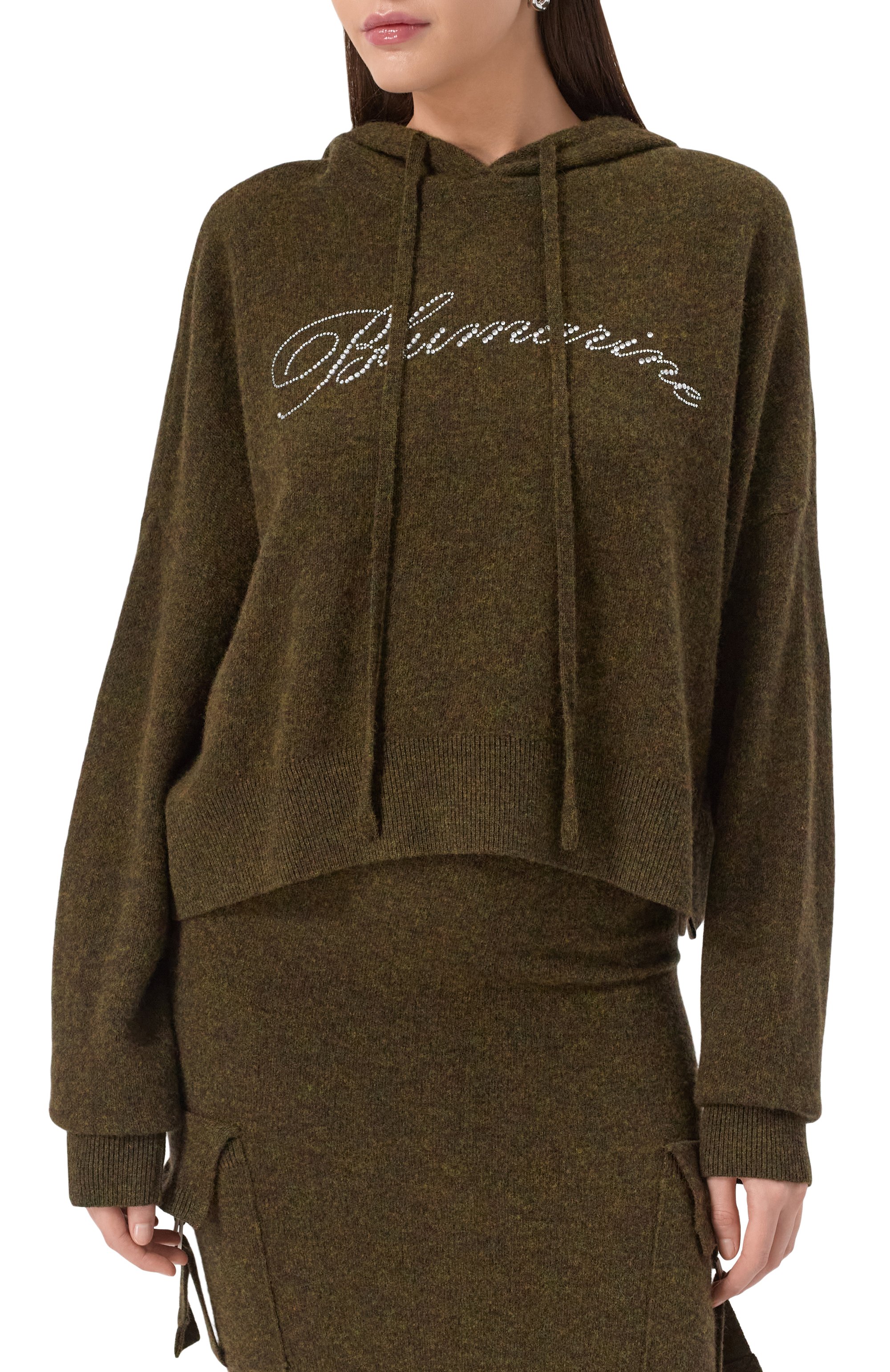 Шерстяное худи BLUMARINE, арт. 2M600A, фото 3