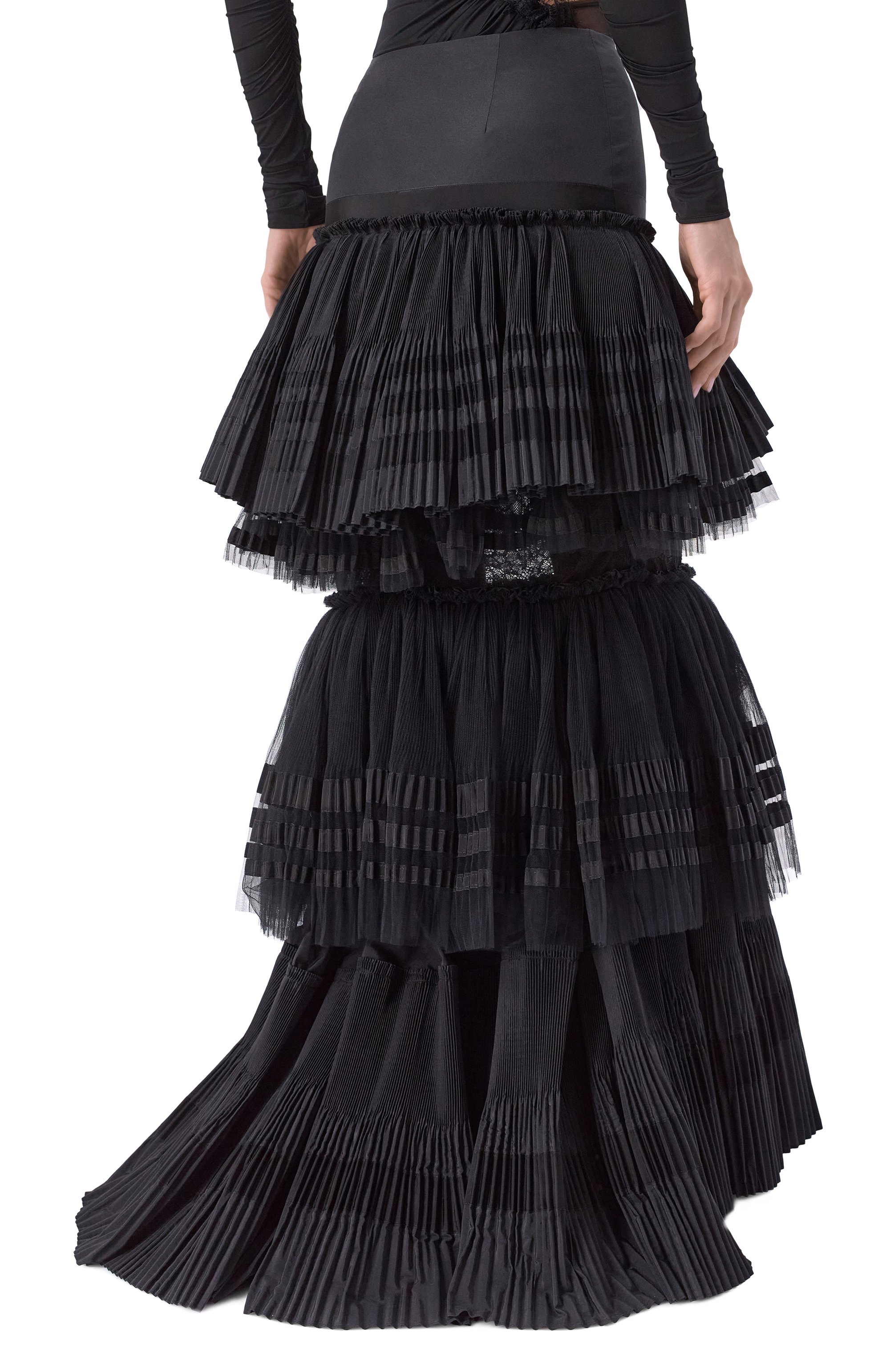 Юбка BLUMARINE черного цвета по цене 423000 руб., арт. 4G119A, фото 4 Юбка BLUMARINE, арт. 4G119A, фото 4