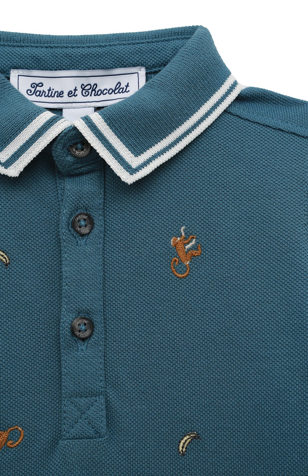 Хлопковое поло TARTINE ET CHOCOLAT, арт. TU11121, фото 3