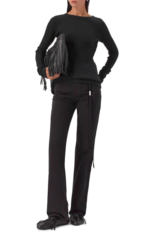 Кожаные сабо Hadle Ann Demeulemeester B0013366/LT170 Чёрный  B0013366/LT170 Фото 3