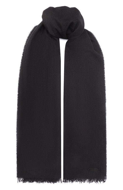 Кашемировый шарф Zilli SSIL00M0320VZI0C0 Чёрный SSIL00M0320VZI0C0