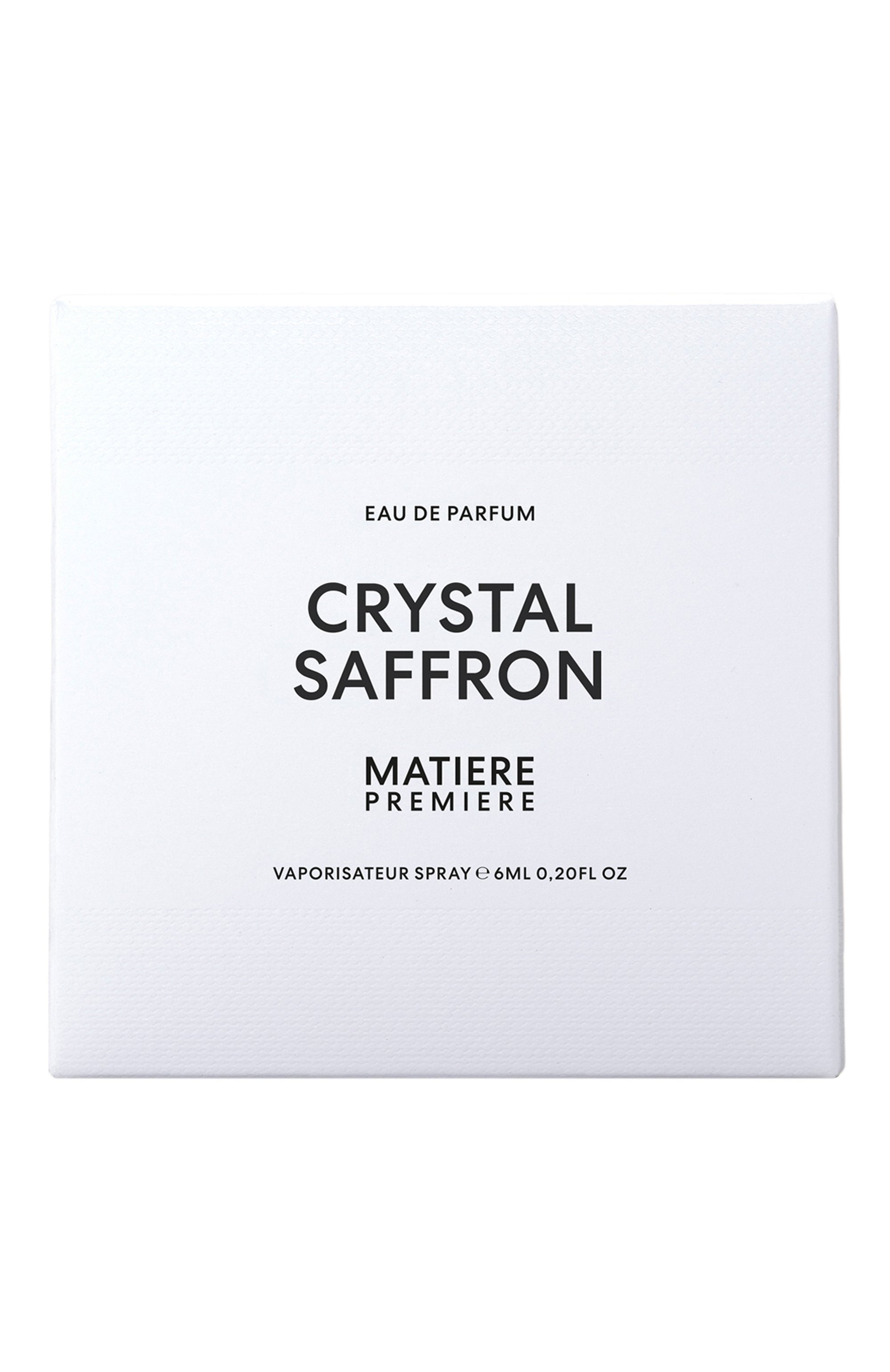 Парфюмерная вода crystal saffron (6ml) MATIERE PREMIERE, арт. 3770007317889, фото 4