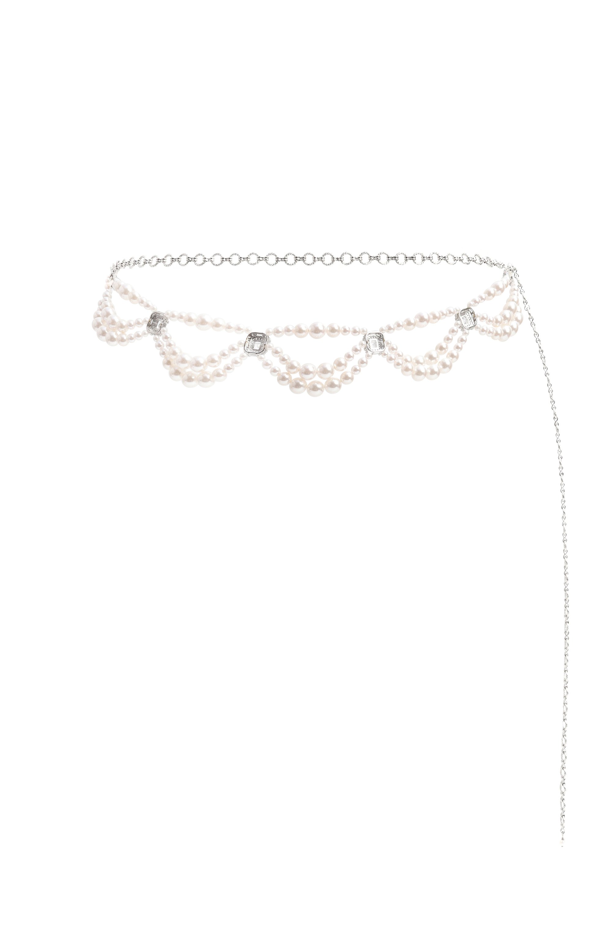 Пояс lace BLUEJAY белого цвета по цене 39380 руб., арт. BJA-LC-W, фото 3 Пояс lace BLUEJAY, арт. BJA-LC-W, фото 3