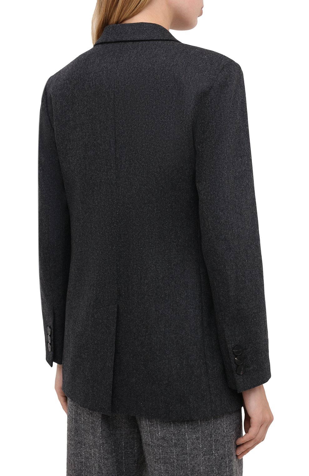 Шерстяной жакет EMPORIO ARMANI темно-серого цвета по цене 104500 руб., арт. 9NG30T/92109, фото 4 Шерстяной жакет EMPORIO ARMANI, арт. 9NG30T/92109, фото 4
