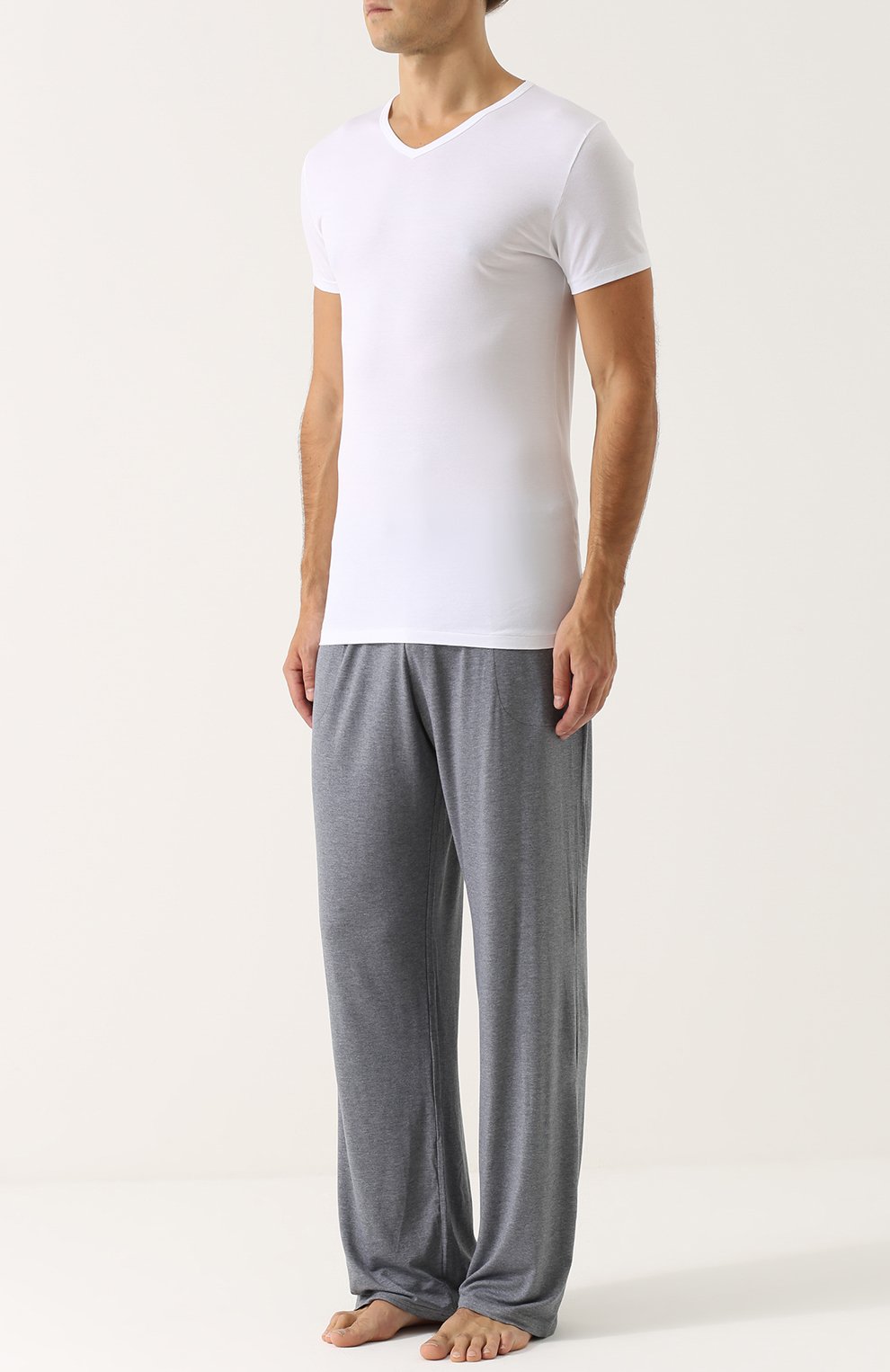 Футболка из смеси хлопка и вискозы с v-образным вырезом ZIMMERLI, арт. 186-1422, фото 2