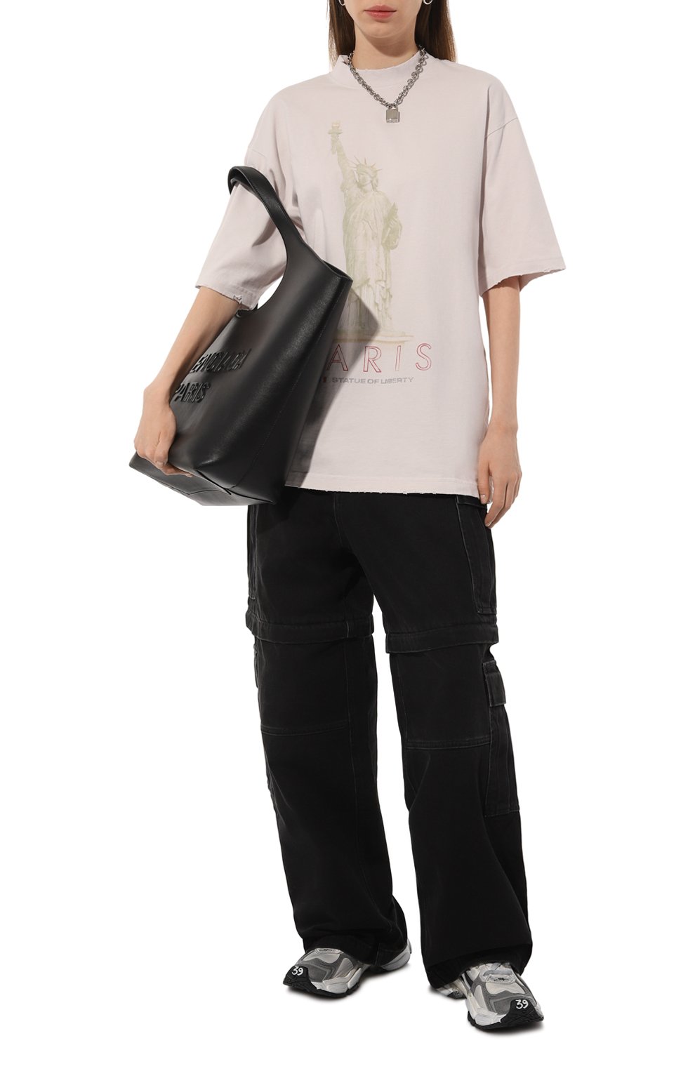 Хлопковая футболка BALENCIAGA, арт. 764235/TQVR9, фото 2