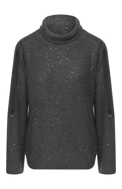 Женский пуловер из смеси кашемира и шелка BRUNELLO CUCINELLI, арт. M73542604P