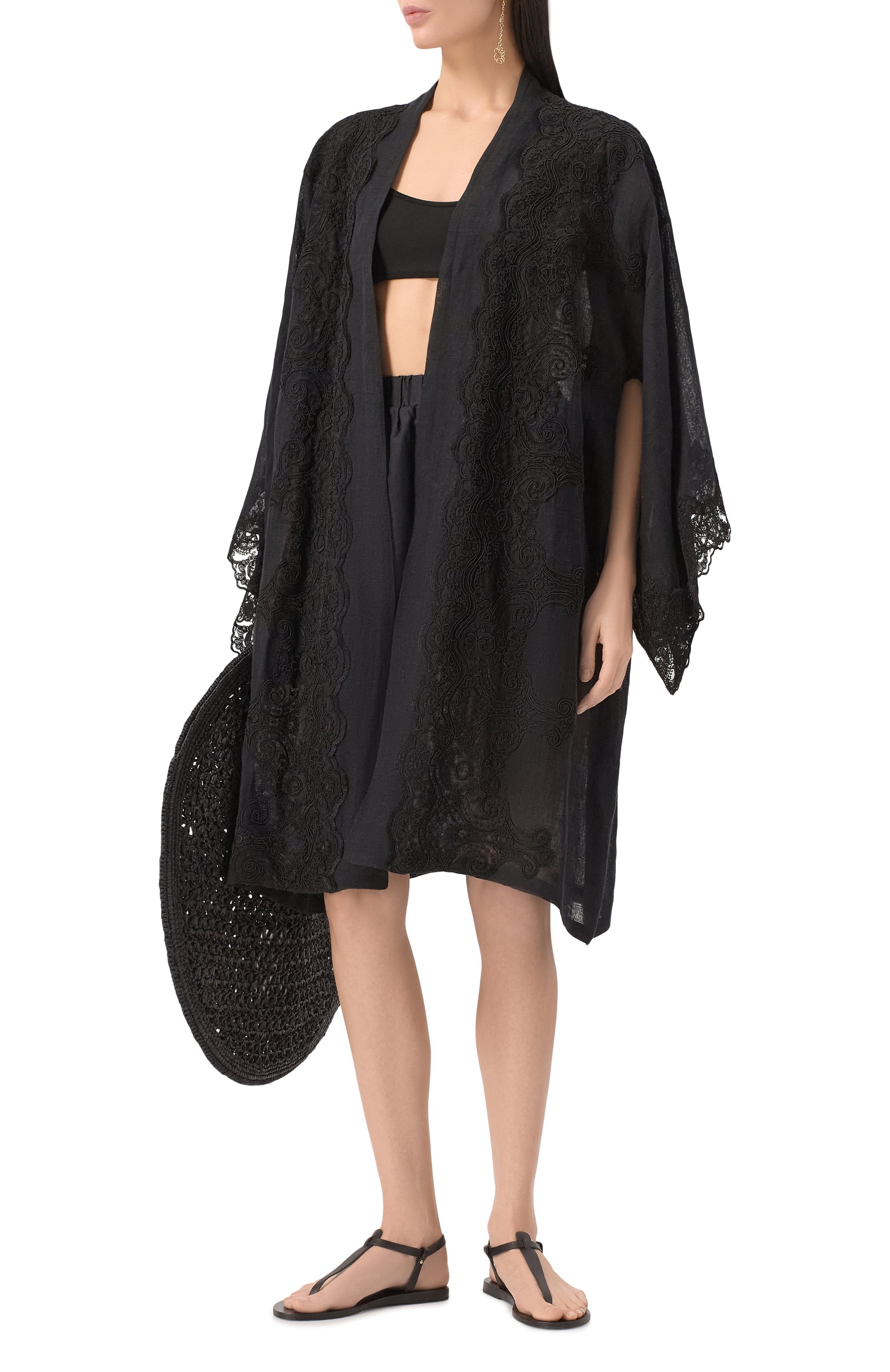 Кимоно изо льна и вискозы MAURIZIO, арт. W07112179, фото 2