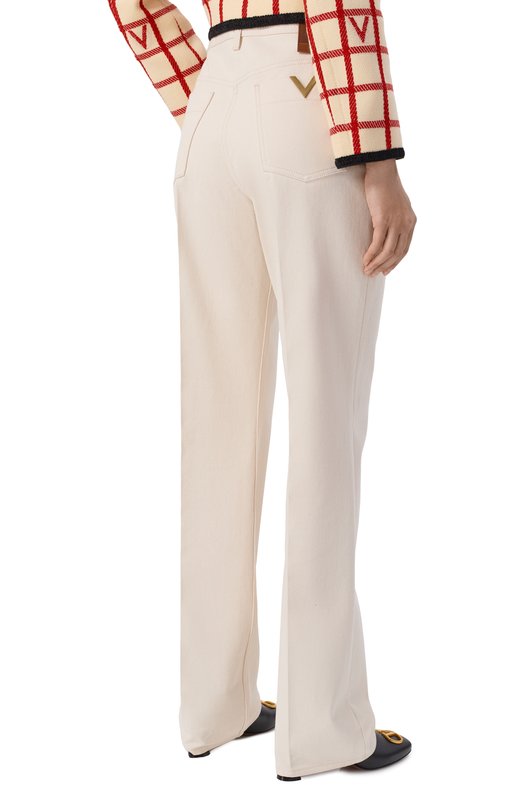 Джинсы Valentino 8B3DD22X/9Y5 Кремовый  8B3DD22X/9Y5 Фото 4