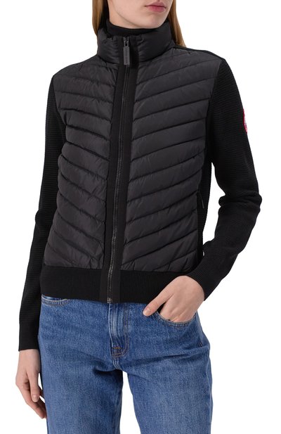 Комбинированный кардиган CANADA GOOSE черного цвета по цене 107500 руб., арт. 6830L, фото 3 Комбинированный кардиган CANADA GOOSE, арт. 6830L, фото 3