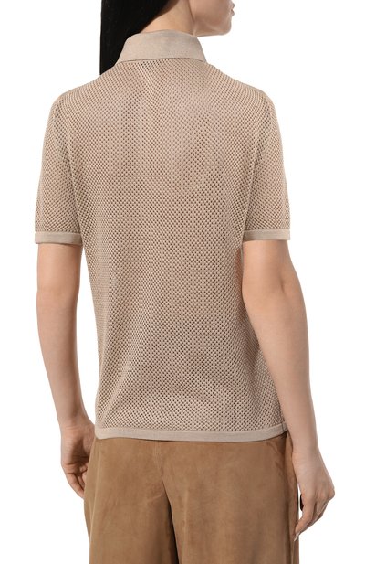 Шелковое поло KITON, арт. D55714DES, фото 4