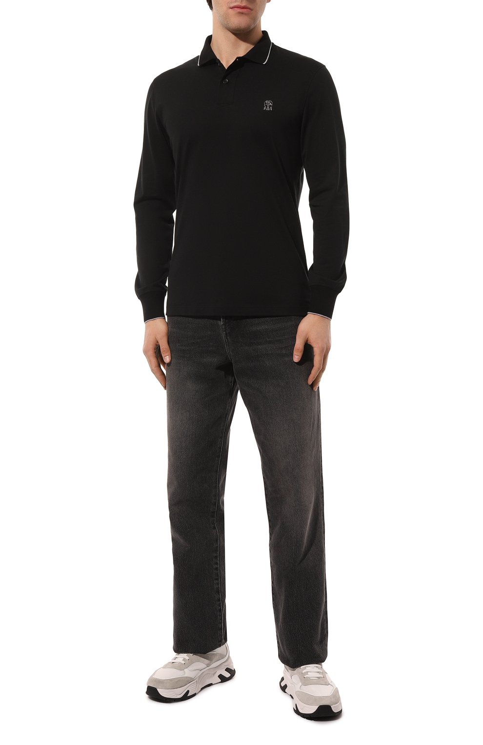 Хлопковое поло BRUNELLO CUCINELLI, арт. M0T619769G, фото 2