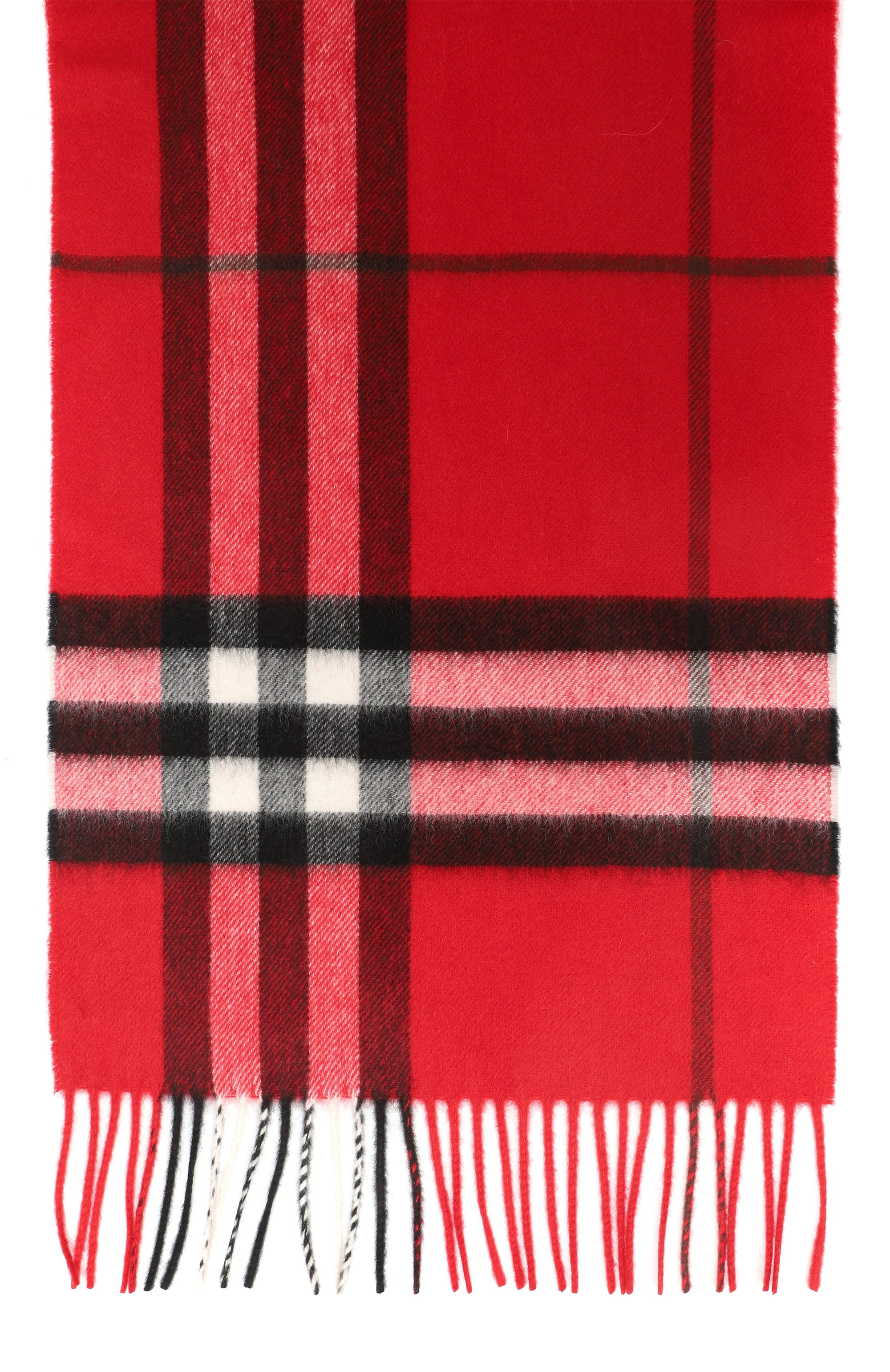 Кашемировый шарф BURBERRY красного цвета по цене 75450 руб., арт. 8112640, фото 4 Кашемировый шарф BURBERRY, арт. 8112640, фото 4