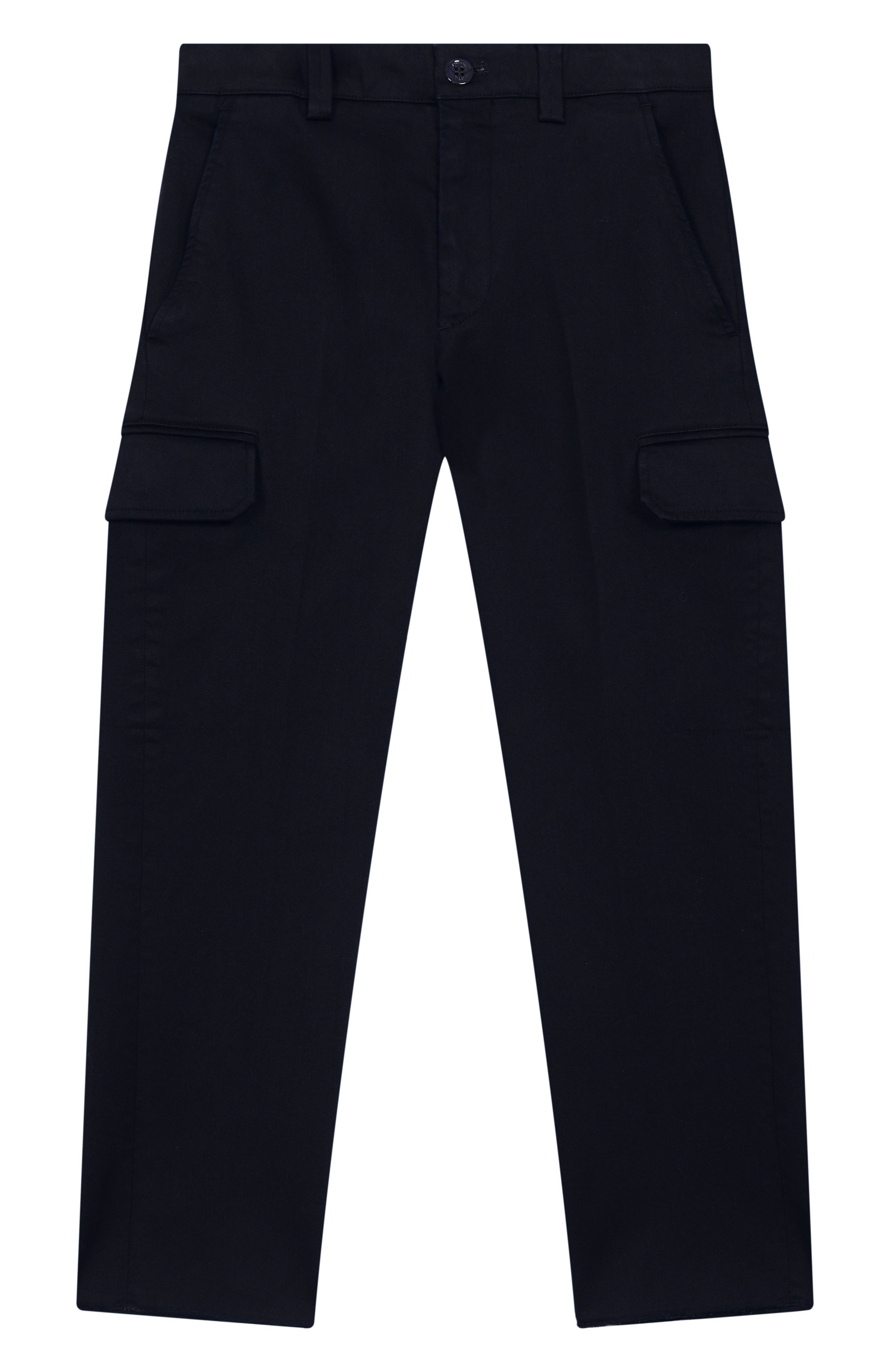 Брюки-карго из хлопка и лиоцелла STEFANO RICCI JUNIOR темно-синего цвета по цене 79950 руб., арт. Y1T5400260/CTL01T, фото 1 Брюки-карго из хлопка и лиоцелла STEFANO RICCI JUNIOR, арт. Y1T5400260/CTL01T, фото 1