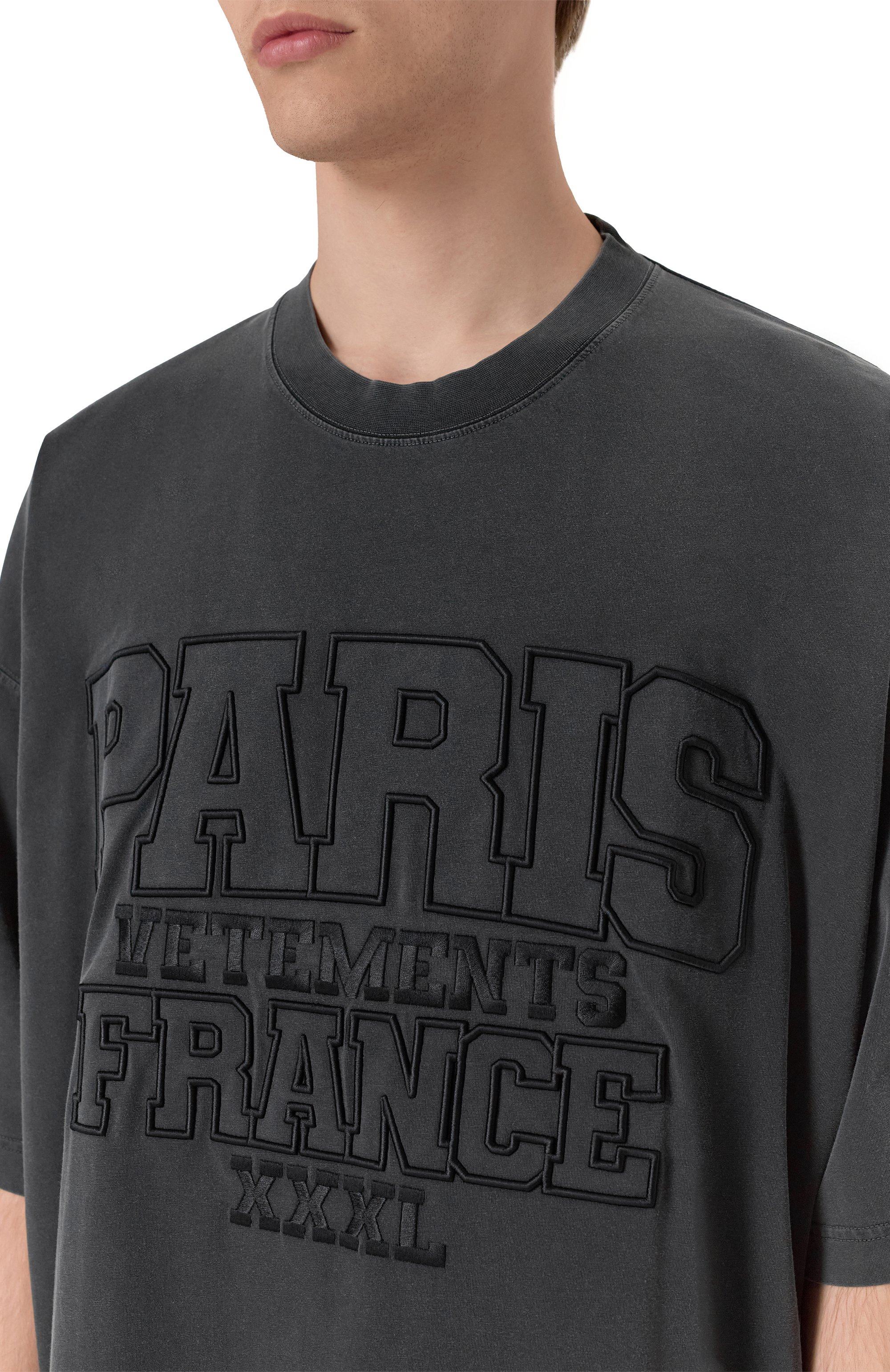 Хлопковая футболка VETEMENTS, арт. UA65TR550B/LIGHT JERSEY, фото 5