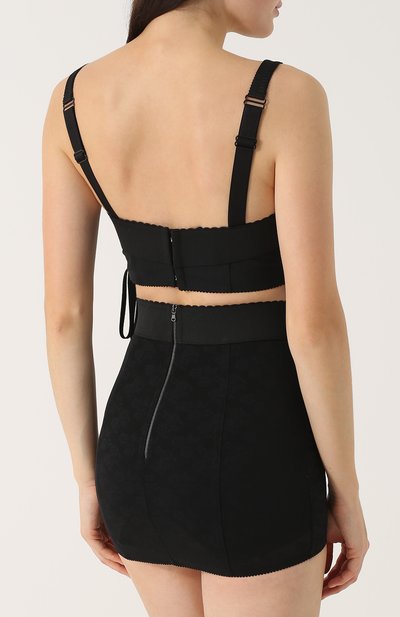 Мини-юбка с широким поясом и шнуровкой DOLCE & GABBANA, арт. 0102/F4AMUT/G9830, фото 3