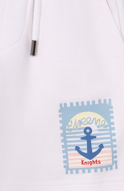 Хлопковые шорты EIRENE молочного цвета по цене 7345 руб., арт. SS26124Y, фото 3 Хлопковые шорты EIRENE, арт. SS26124Y, фото 3