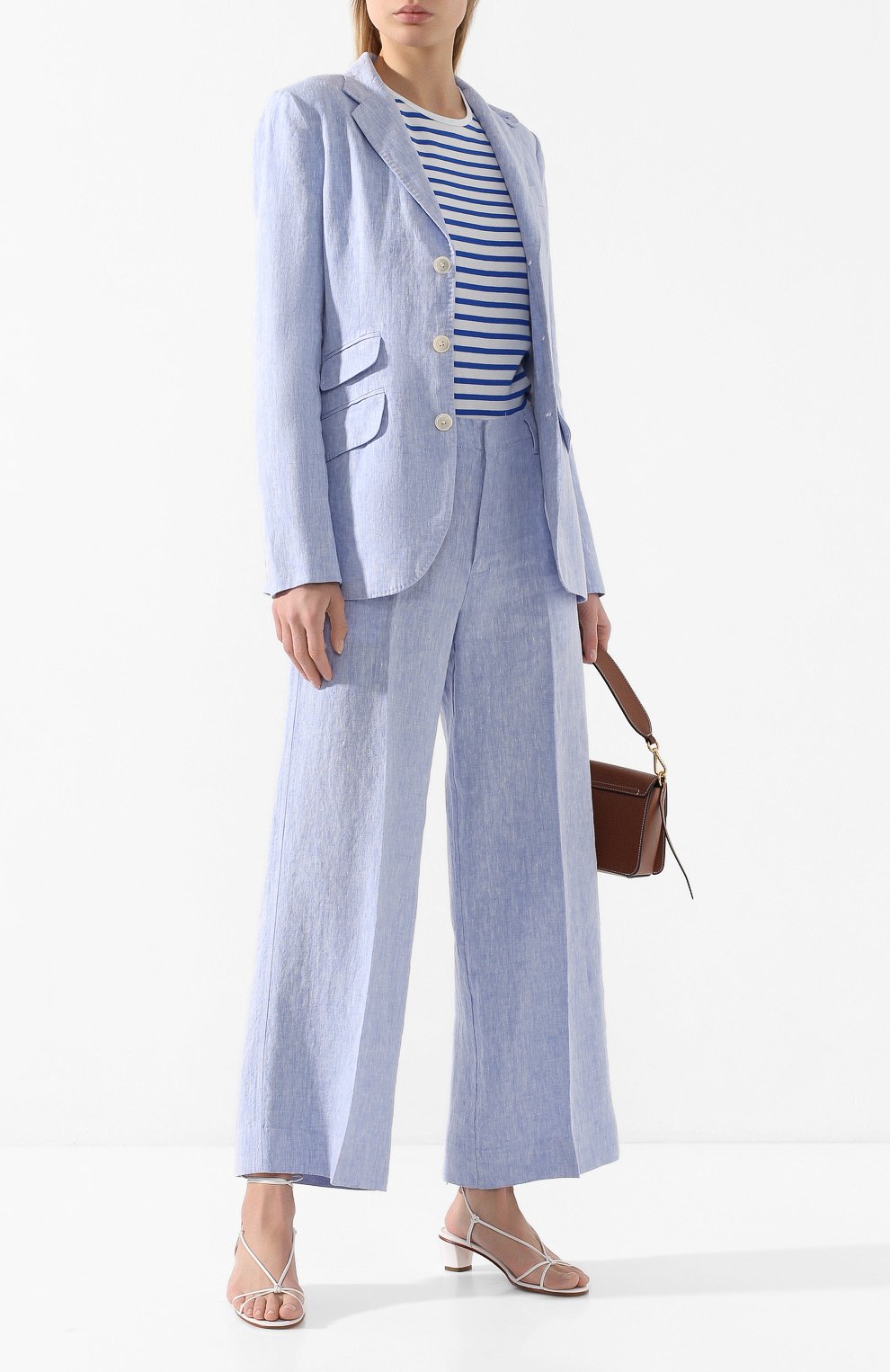 Льняные брюки POLO RALPH LAUREN, арт. 211793258, фото 2