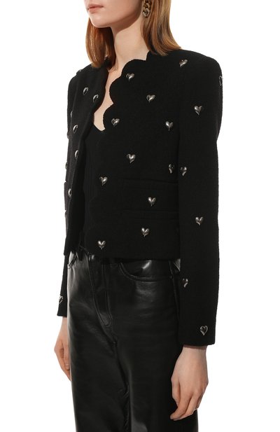 Шерстяной жакет SAINT LAURENT, арт. 686537/Y3C73, фото 3