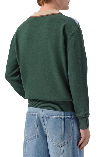 Свит ер из хлопка и шерсти DRIES VAN NOTEN, арт. 021237/3730, фото 4